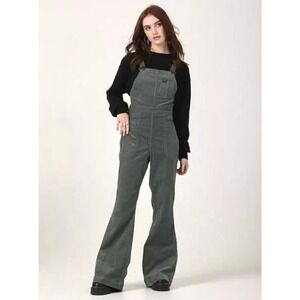 Lee EUROPEAN COLLECTION-FACTORY FLARE OVERALL-Forest GREEN-Corduroy Cords XLarge